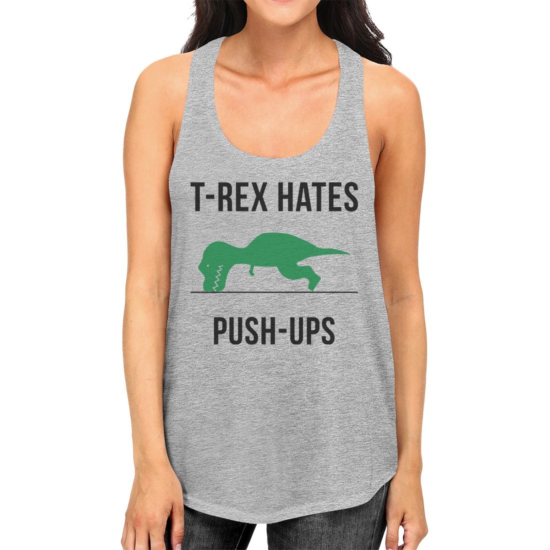 T-Rex Push Ups Womens Fashion Lightweight Workout Tank Top for Her - Gains  Everyday